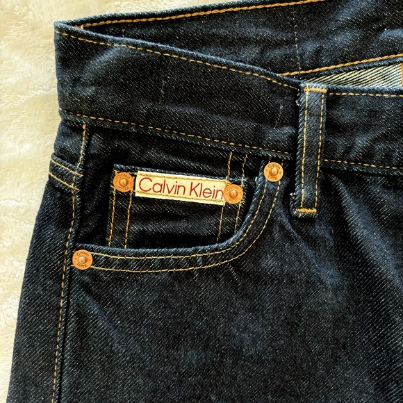 Calvin Klein Classic Straight Button Fly Selvedge Jeans--Sz 24 - Picture 5 of 15